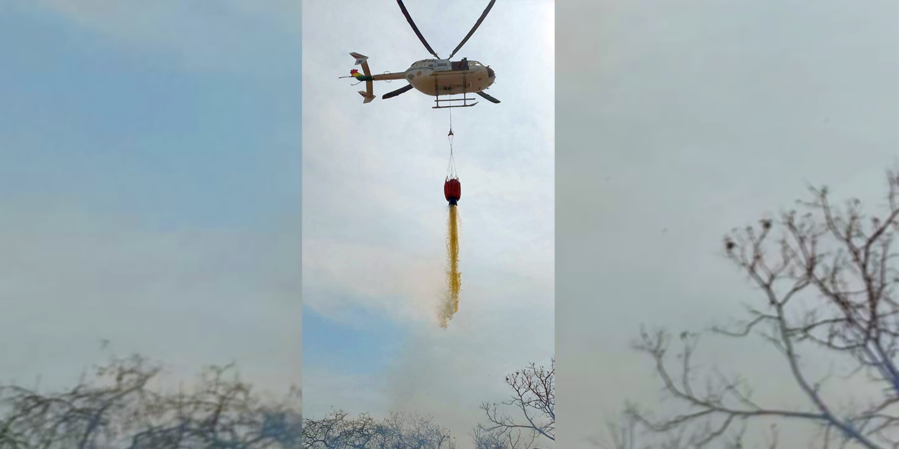 Arce asegura que se extremarán esfuerzos para sofocar hasta el último incendio forestal en el país