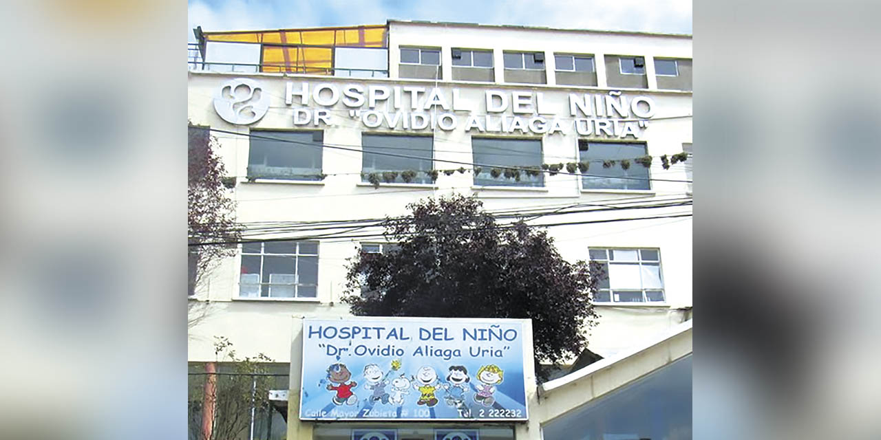 El Hospital del Niño en La Paz. | Foto: Facebook