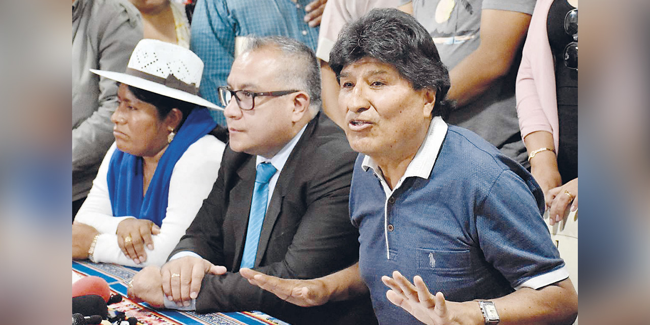 El exmandatario Evo Morales no se presenta a declarar en Tarija luego de la citación del Ministerio Público. | Foto: RRSS