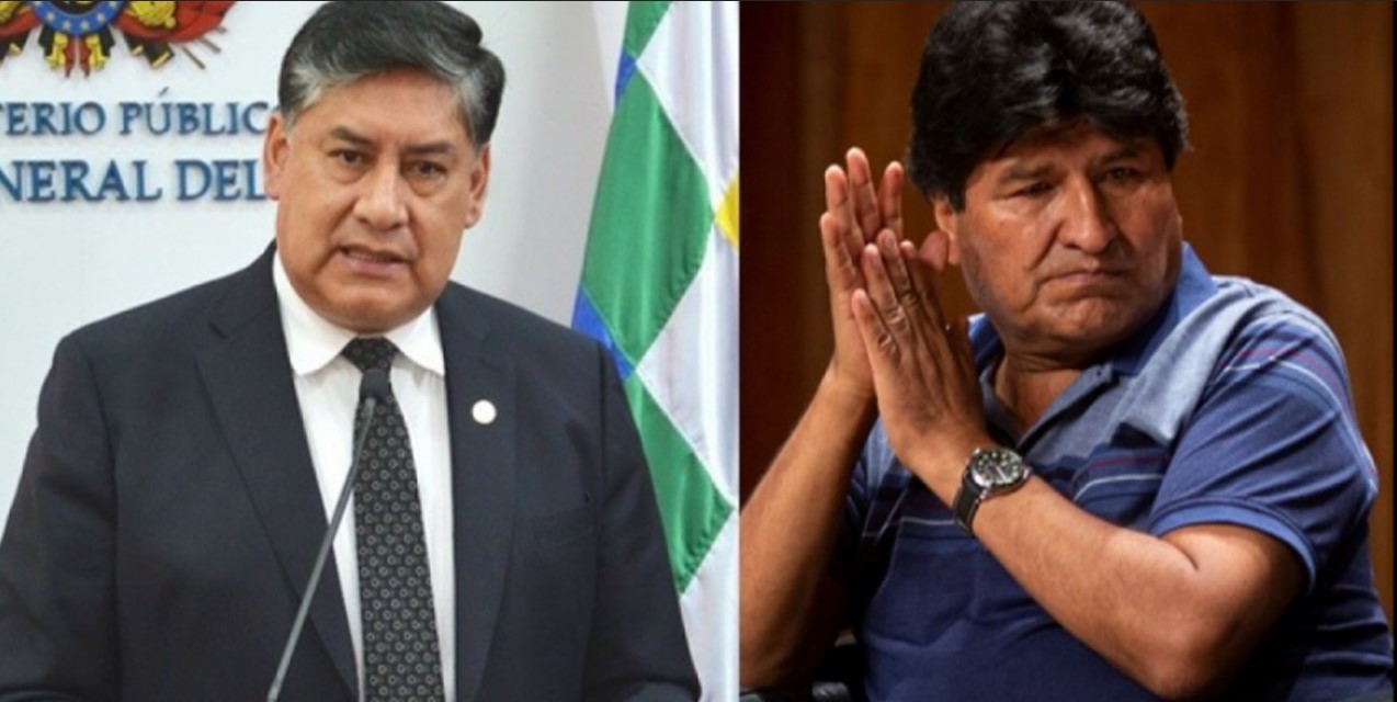 Juan Lanchipa y Evo Morales en una foto composición. Foto RRSS