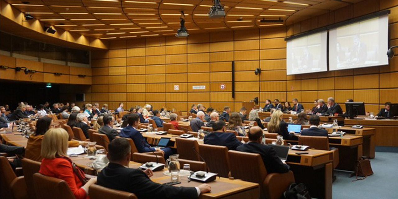 Sesión de la Comisión de Estupefacientes en Viena, Austria. Foto: RRSS