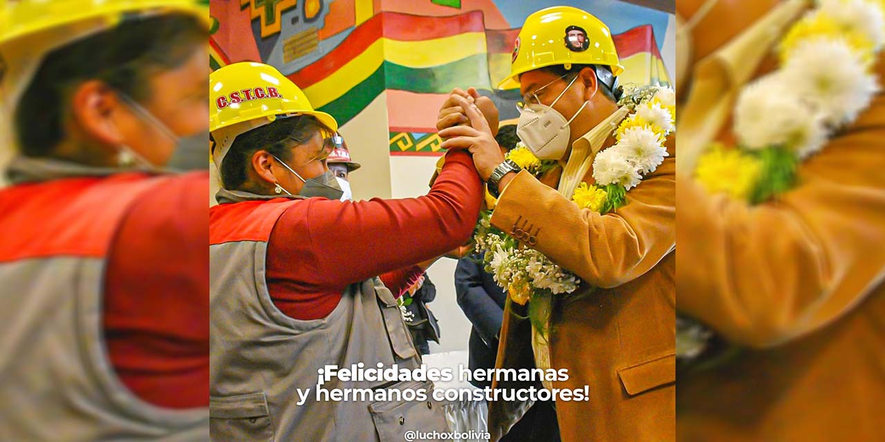 Presidente saluda a la Confederación de Trabajadores en Construcción por su 70 aniversario 