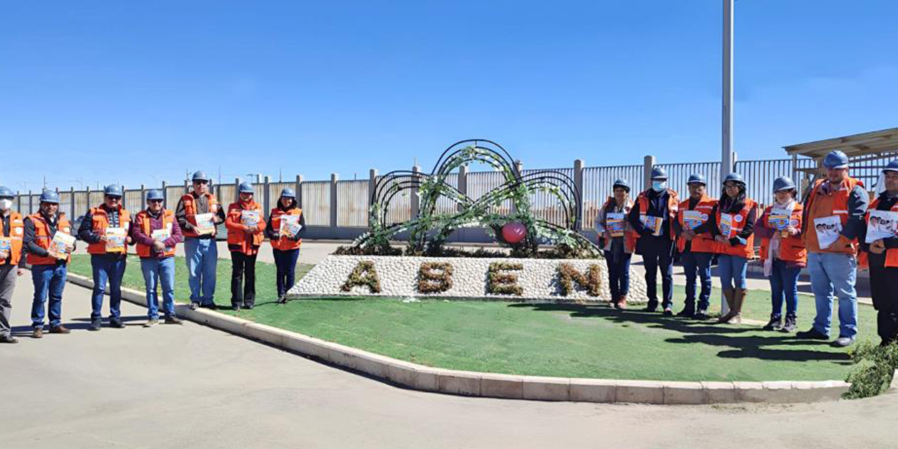 Miembros del CEUB en instalaciones de la ABEN en El Alto. | Foto: ABEN