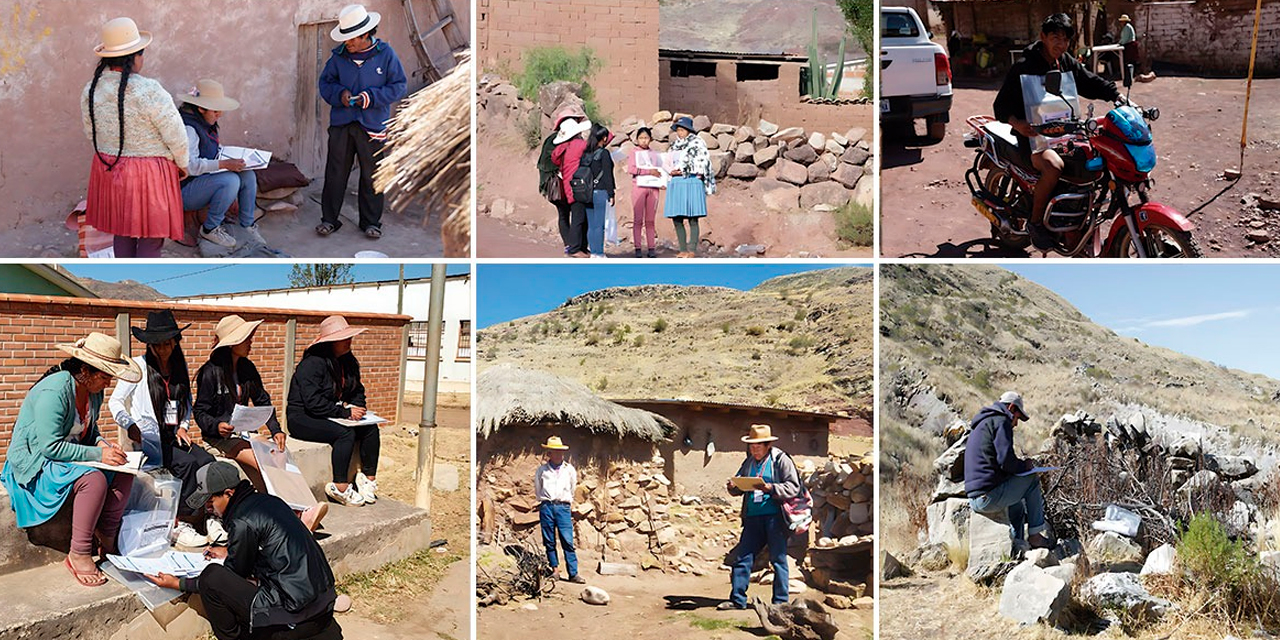 Encuestas en Capinota. Foto: INE