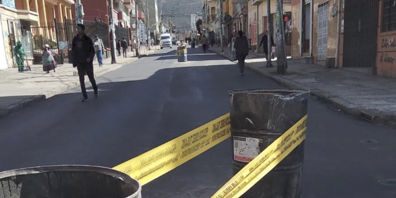 Obras viales en La Paz. (Foto: Gonzalo Jallasi)