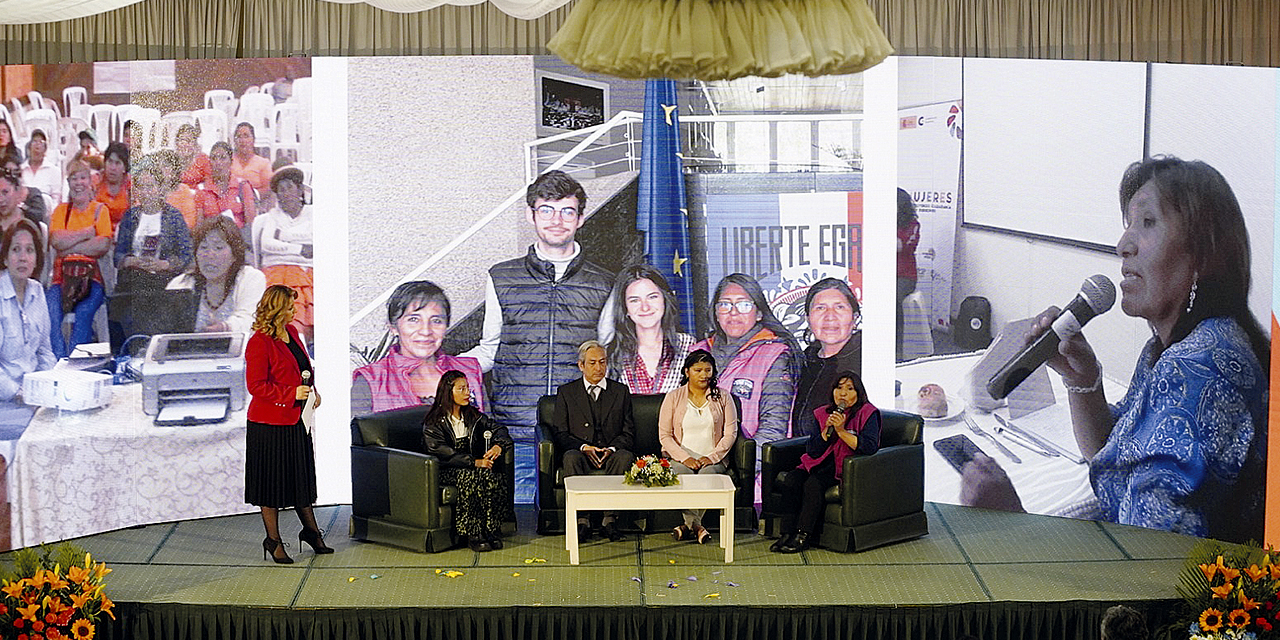 La actividad realizada por UNFPA en la ciudad de La Paz.