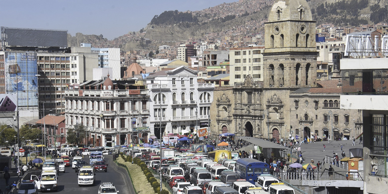 Vista de una parte del centro de la ciudad de La Paz. (Foto: Gonzalo Jallasi)