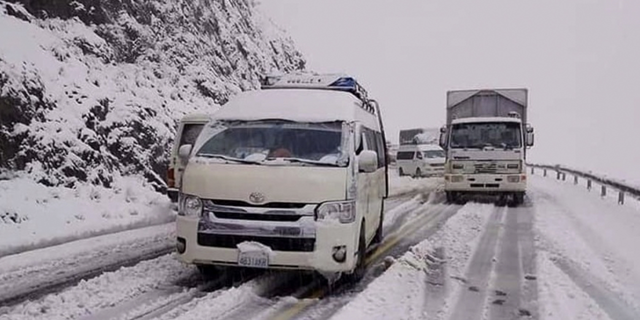 Nevadas importantes se registraron el fin de semana. 