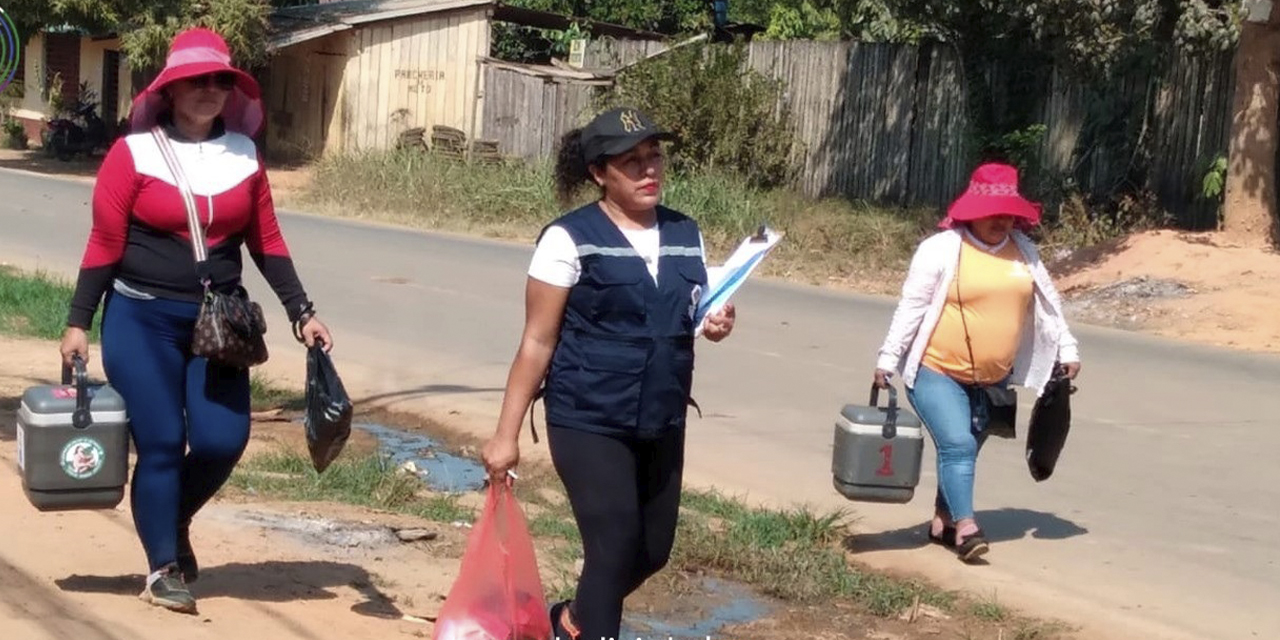 Brigadas de salud visitan  hogares en Cobija. 