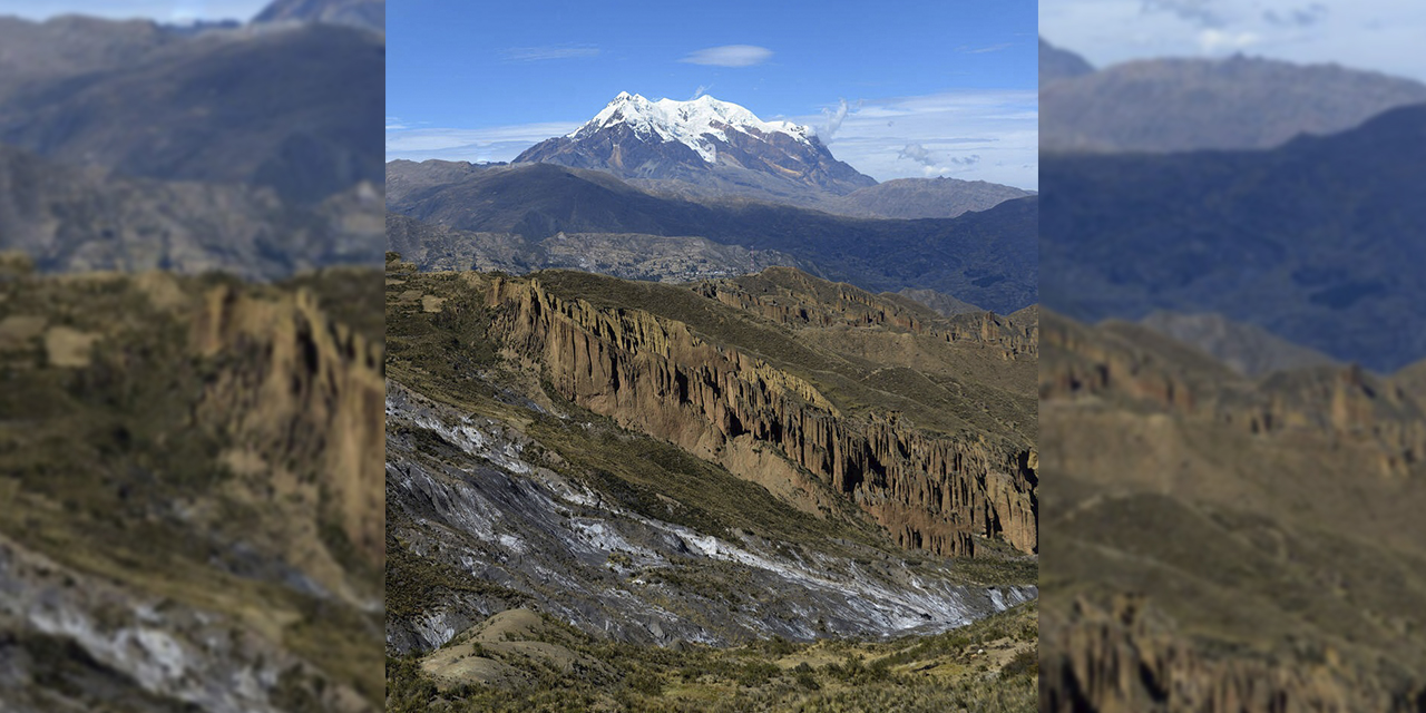 El majestuoso nevado del Illimani. | Foto: Ministerio de Trabajo