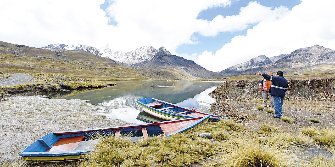 La represa de Milluni dejó de ser utilizada por el bajo nivel de agua que contiene. | Foto: Archivo