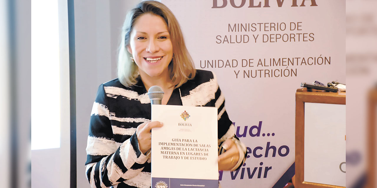 La viceministra de Salud, Mariana Ramírez, durante la presentación.  | Foto: MSyD