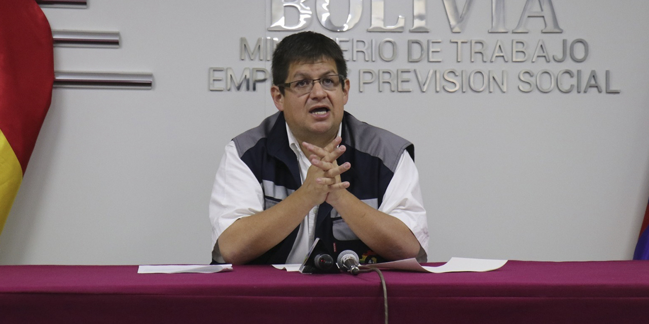 Yecid Mollinedo, director general de Trabajo.