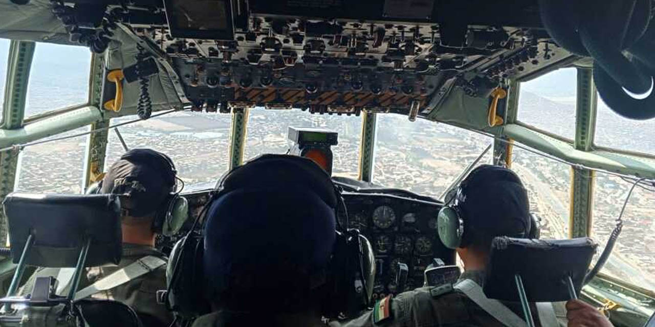 Operativo de estimulación de nubes en Cochabamba. Foto: FAB