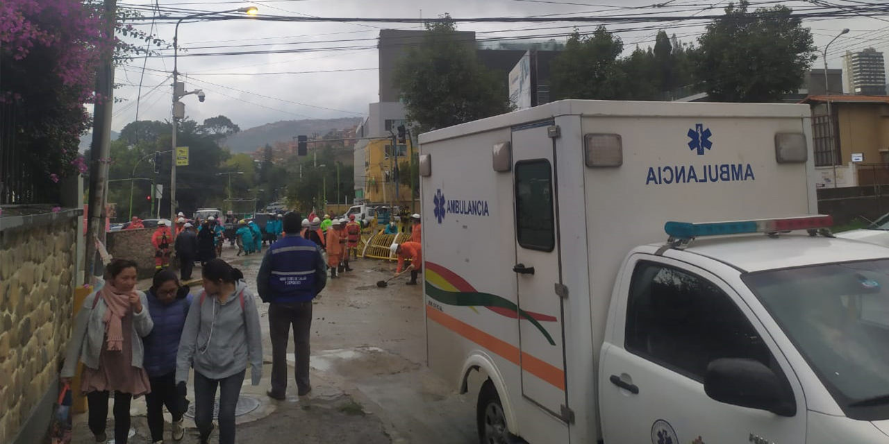 Ambulancia desplazada a la zona Sur