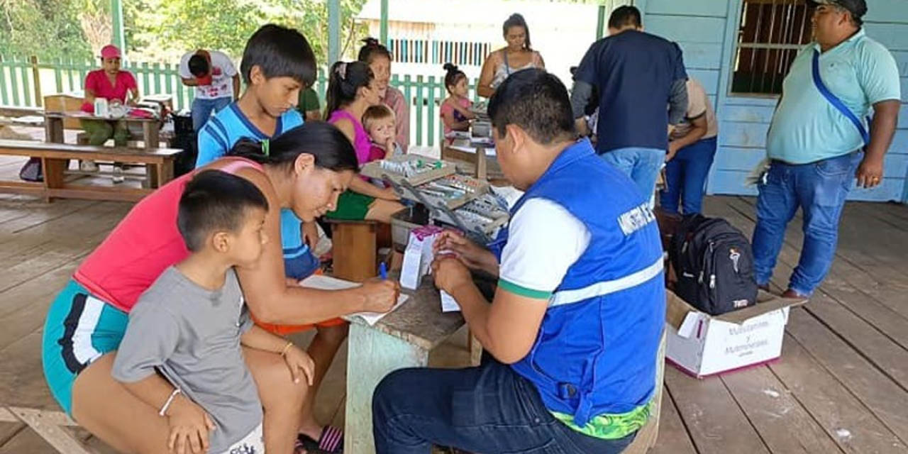 Atenciones a familias damnificadas en Pando. Foto: MSyD