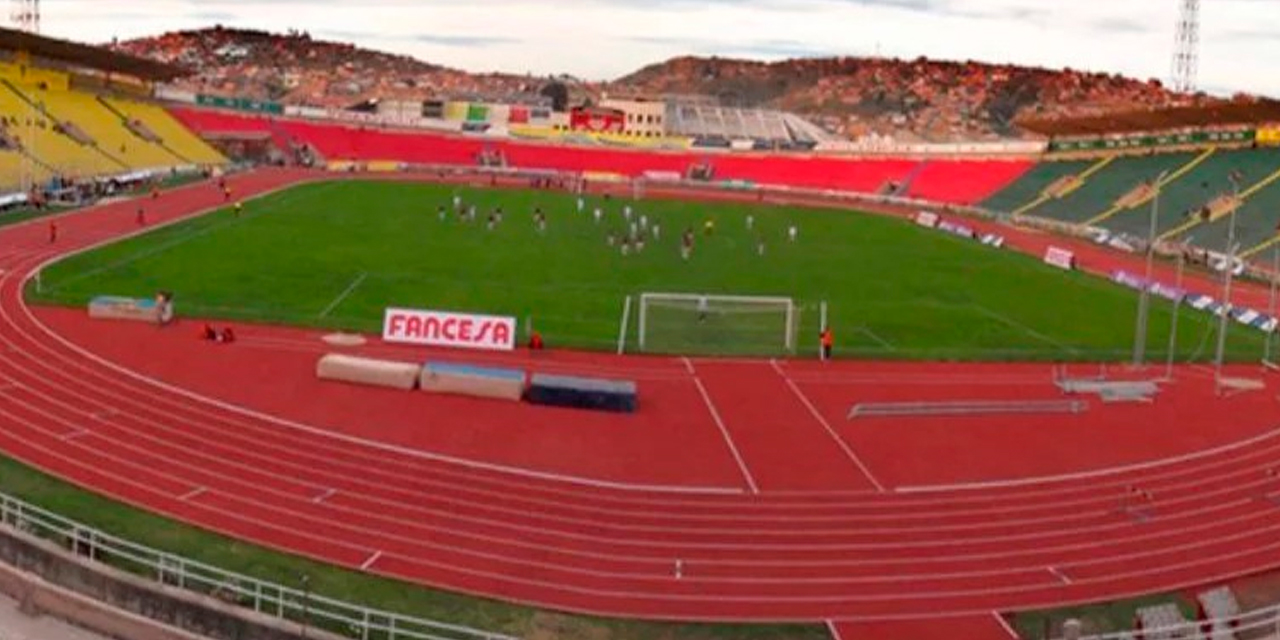 El estadio Víctor Agustín Ugarte de la ciudad de Potosí. | Foto: MTEyPS