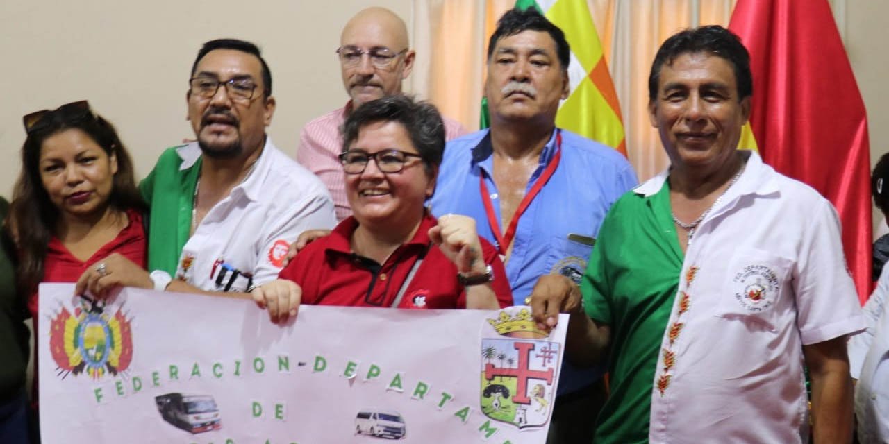 La Ministra de Trabajo durante la rendición de cuentas pública, en Santa Cruz.  | Foto: Ministerio de Trabajo