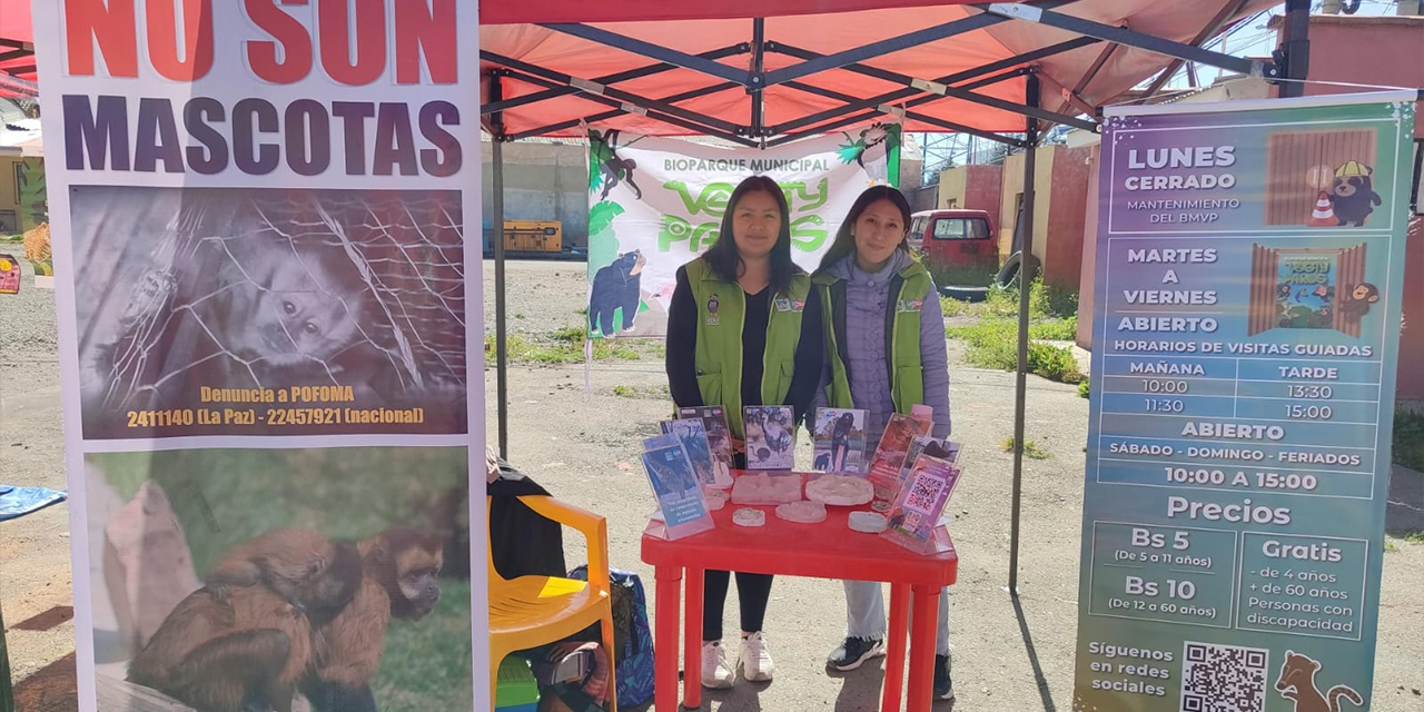 La feria de concientización se desarrolló en El Alto. Foto: Gobernación de La Paz