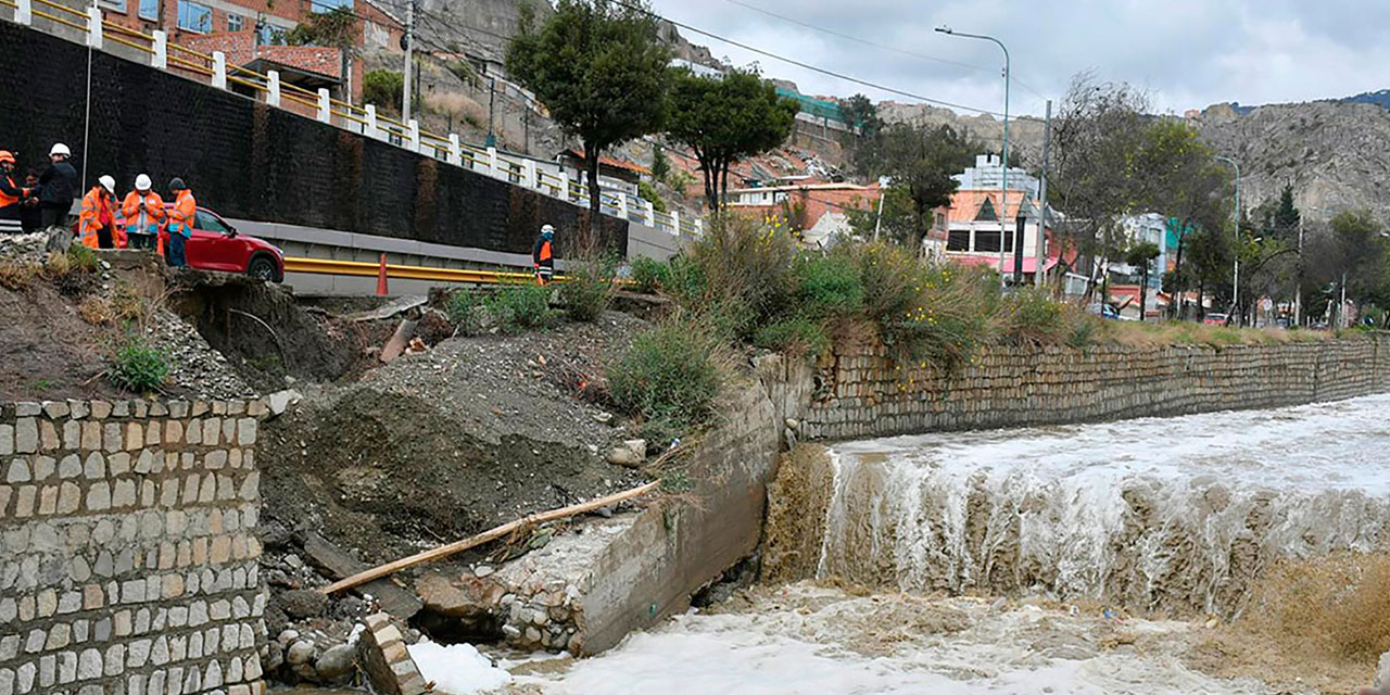 El municipio paceño anunció problemas con el embovedado del río Choqueyapu. Foto: Archivo