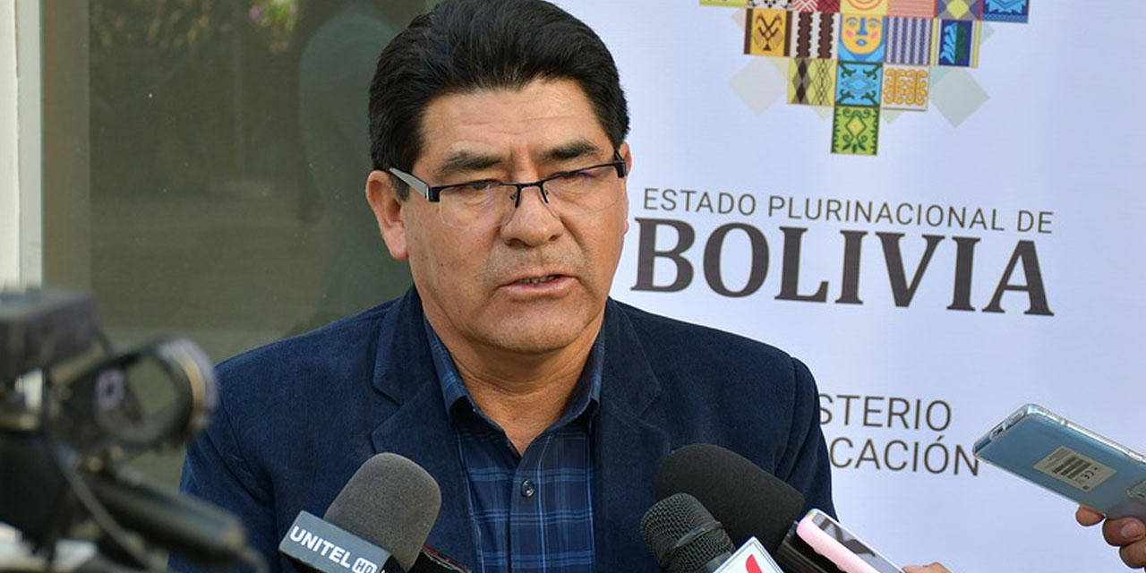 Ministro de Educación, Omar Veliz.