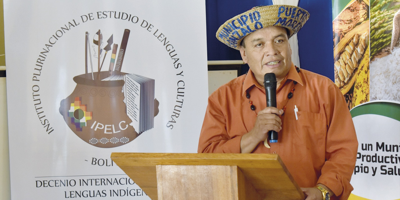 Erasmo López, director general del Instituto Plurinacional de Estudio de Lenguas y Culturas. | Foto: IPELC