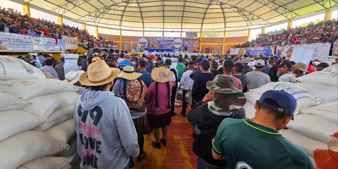 Los insumos entregados ayer. Foto: Ministerio de Defensa