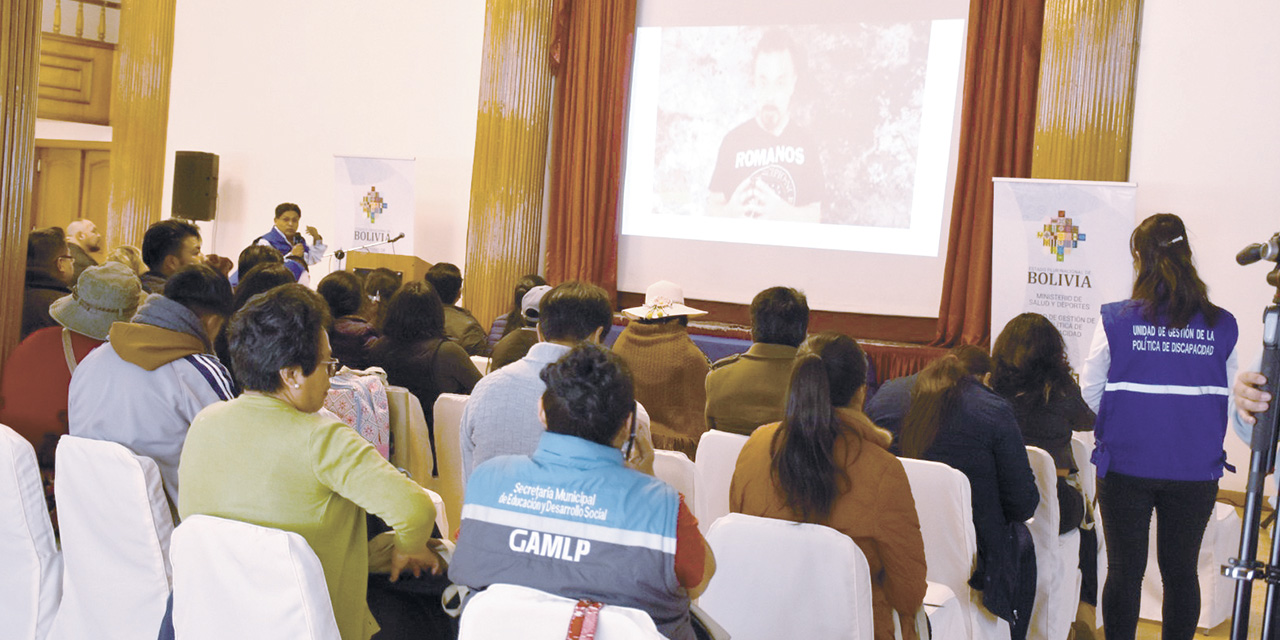 Taller desarrollado en La Paz. | Foto: MSyD