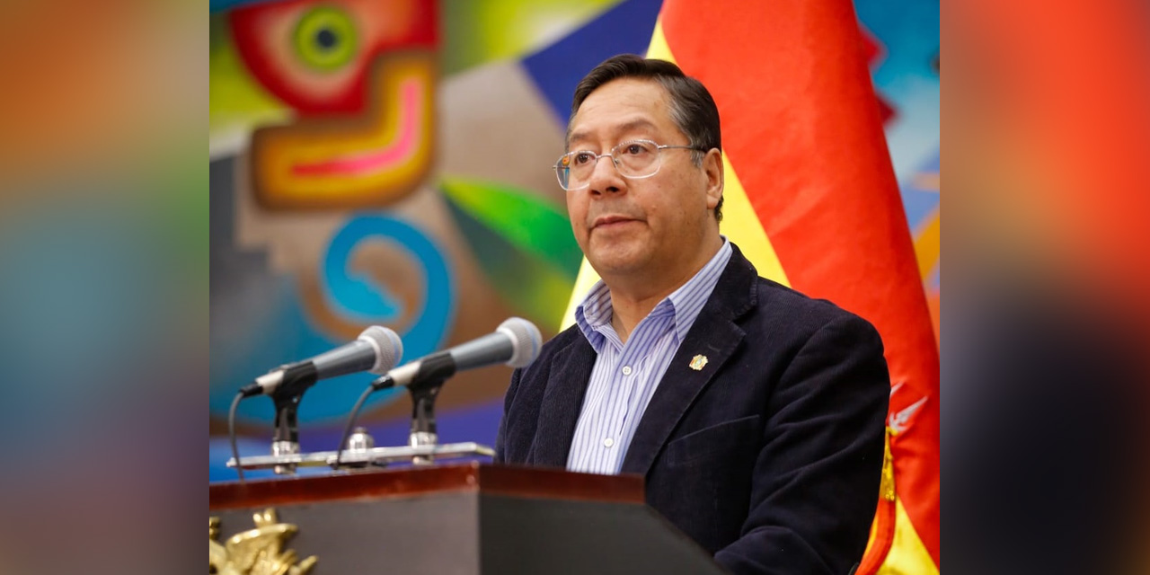 El presidente de Bolivia, Luis Arce. Foto: Comunicación presidencial.