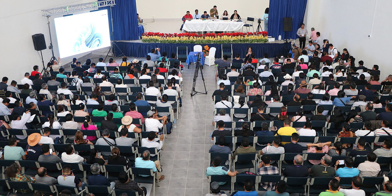 La plenaria del Congreso Plurinacional de Educación. Foto: Ministerio de Educación