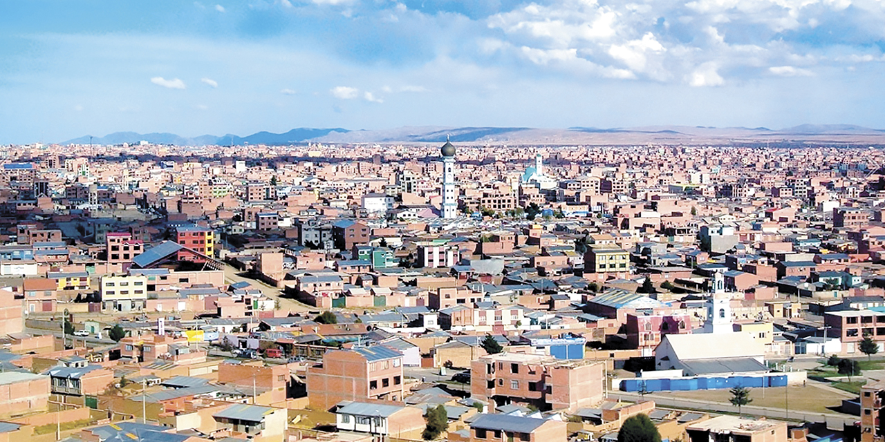 Panorámica de la ciudad de El Alto.