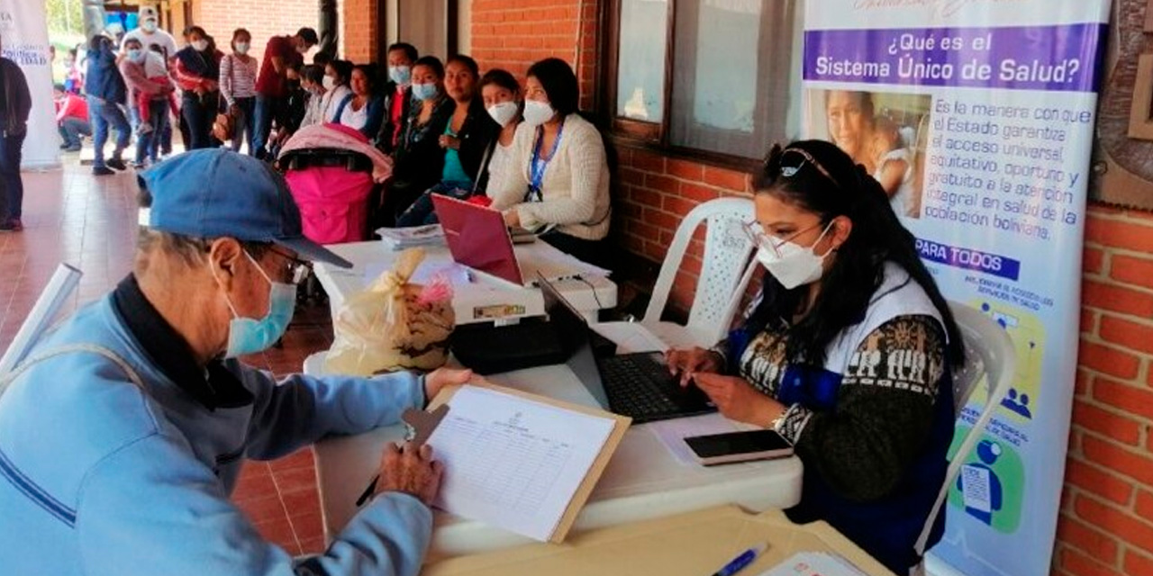 Registro de afiliados al SUS. Foto Archivo