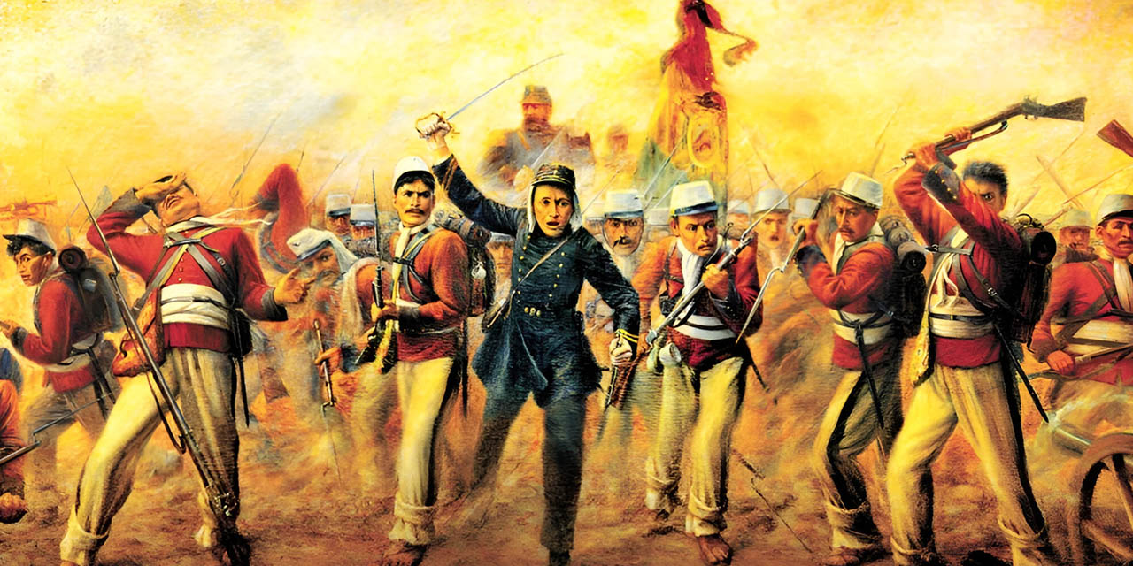 El 12 de noviembre de 1879, el ejército boliviano derrota al ejército chileno en Canchas Blancas.