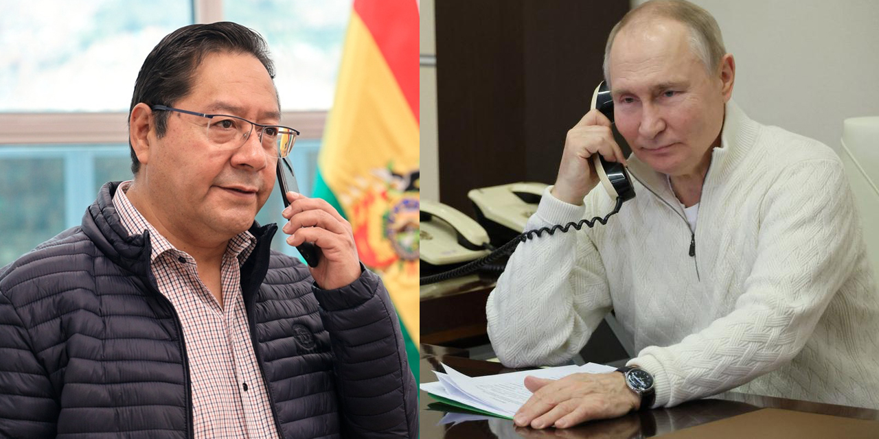 Arce y Putin conversan acerca de comercio y cooperación energética