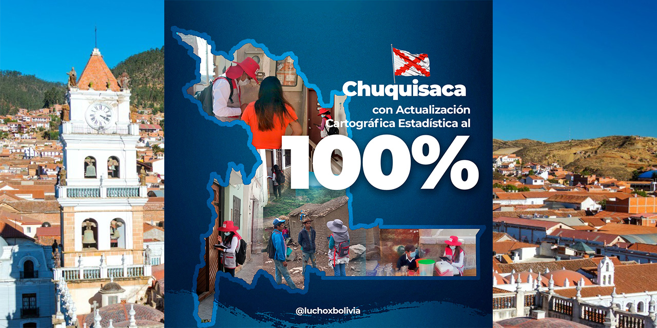 Actualización Cartográfica llega al 100% en Chuquisaca