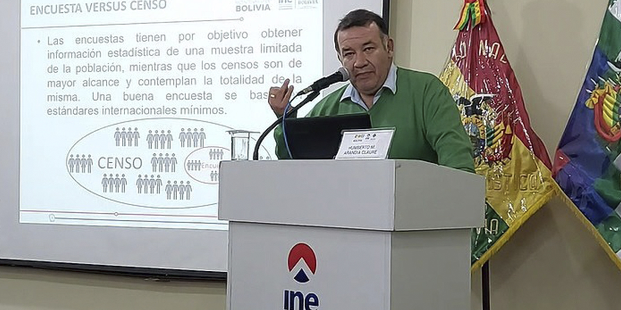 El director del Instituto Nacional de Estadística (INE), Humberto Arandia. (Foto: INE)