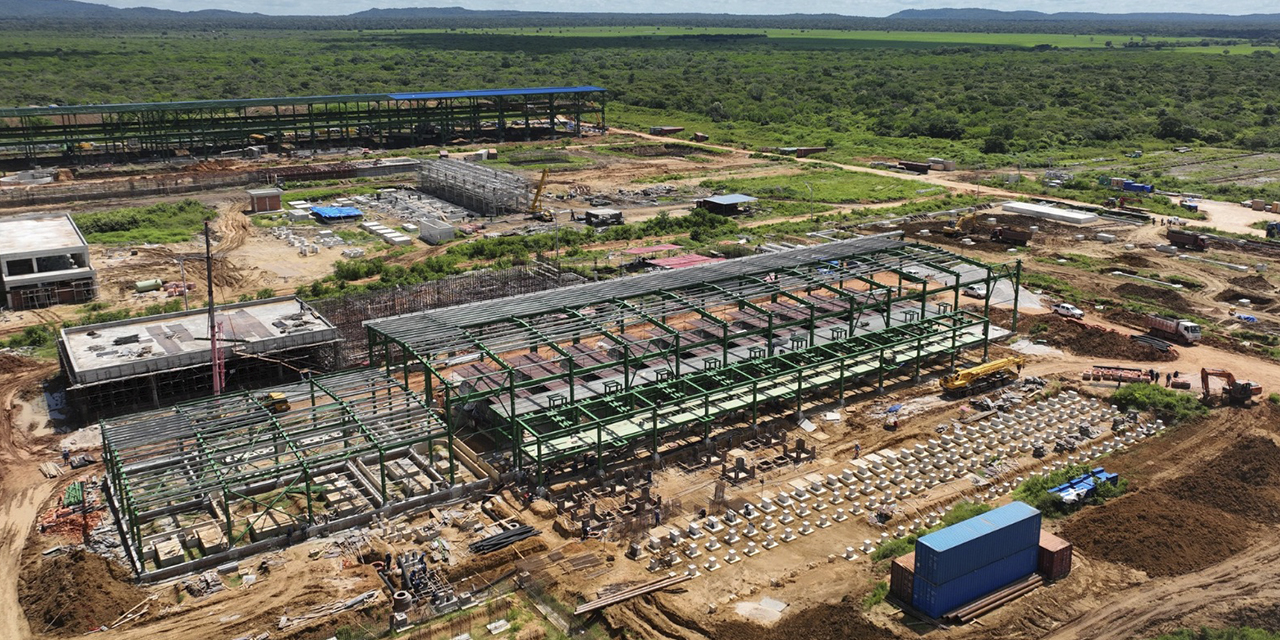 La Planta Siderúrgica del Mutún en Puerto Suárez. (Foto: ESM)