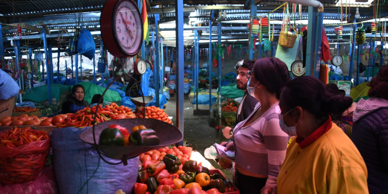 El mercado Rodríguez, en la ciudad de La Paz.