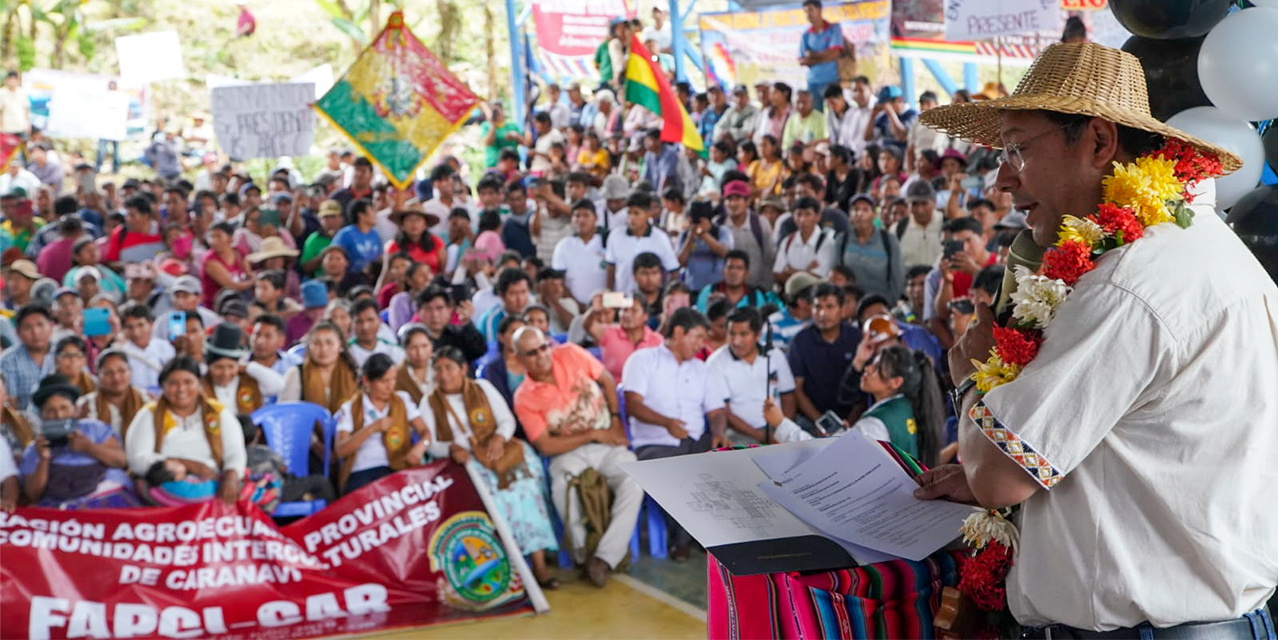 Arce ratifica la pronta construcción de una planta de plátano y yuca en el norte paceño 