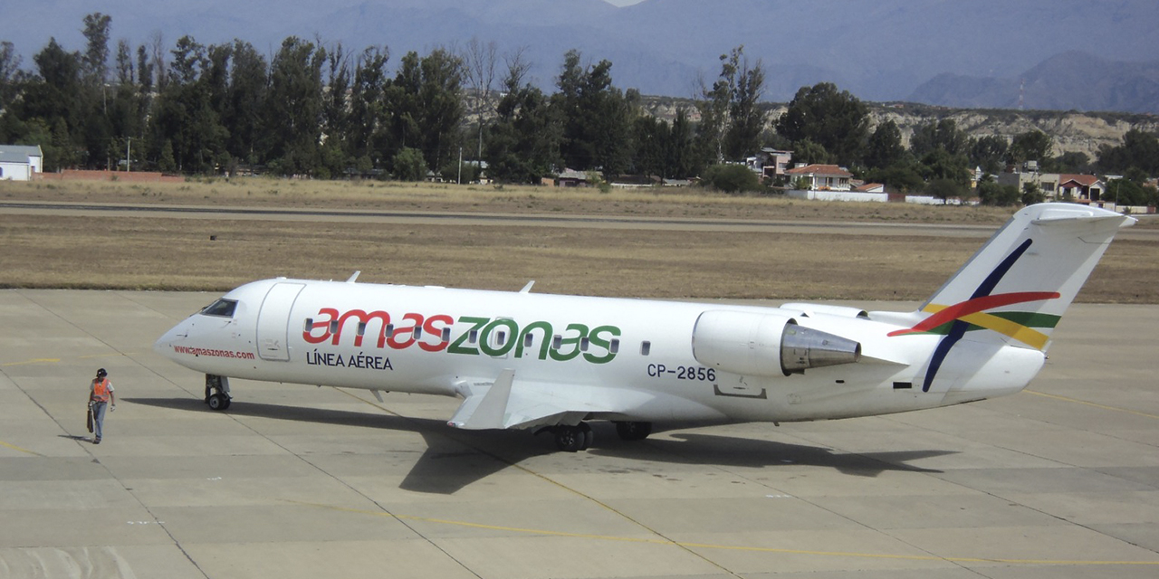 Uno de los cuatro aviones que operaba la empresa aérea