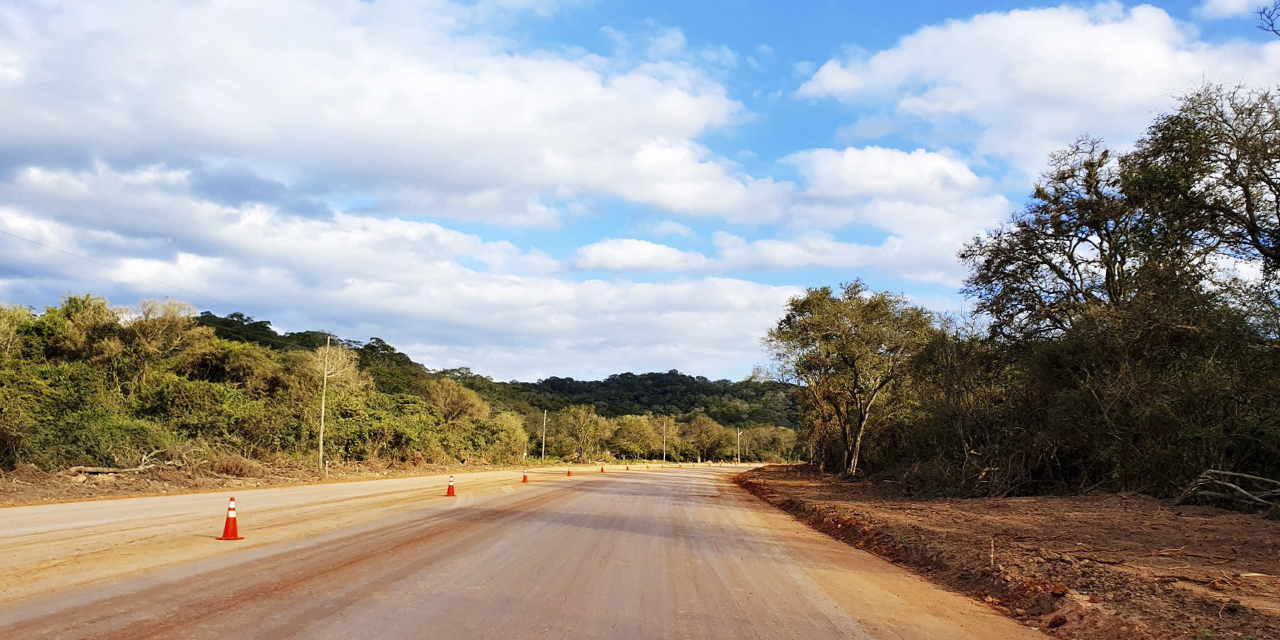 La carretera Buena Vista-Las Cruces, en Santa Cruz