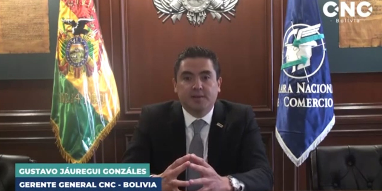 El gerente de la Cámara Nacional de Comercio, Gustavo Jáuregui. Imagen: Captura.