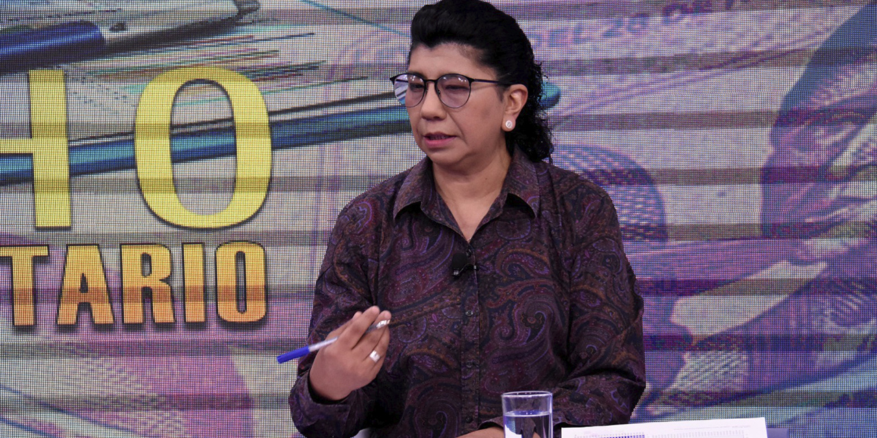 Gloria Villanueva, directora de Programación y Gestión Presupuestaria. 