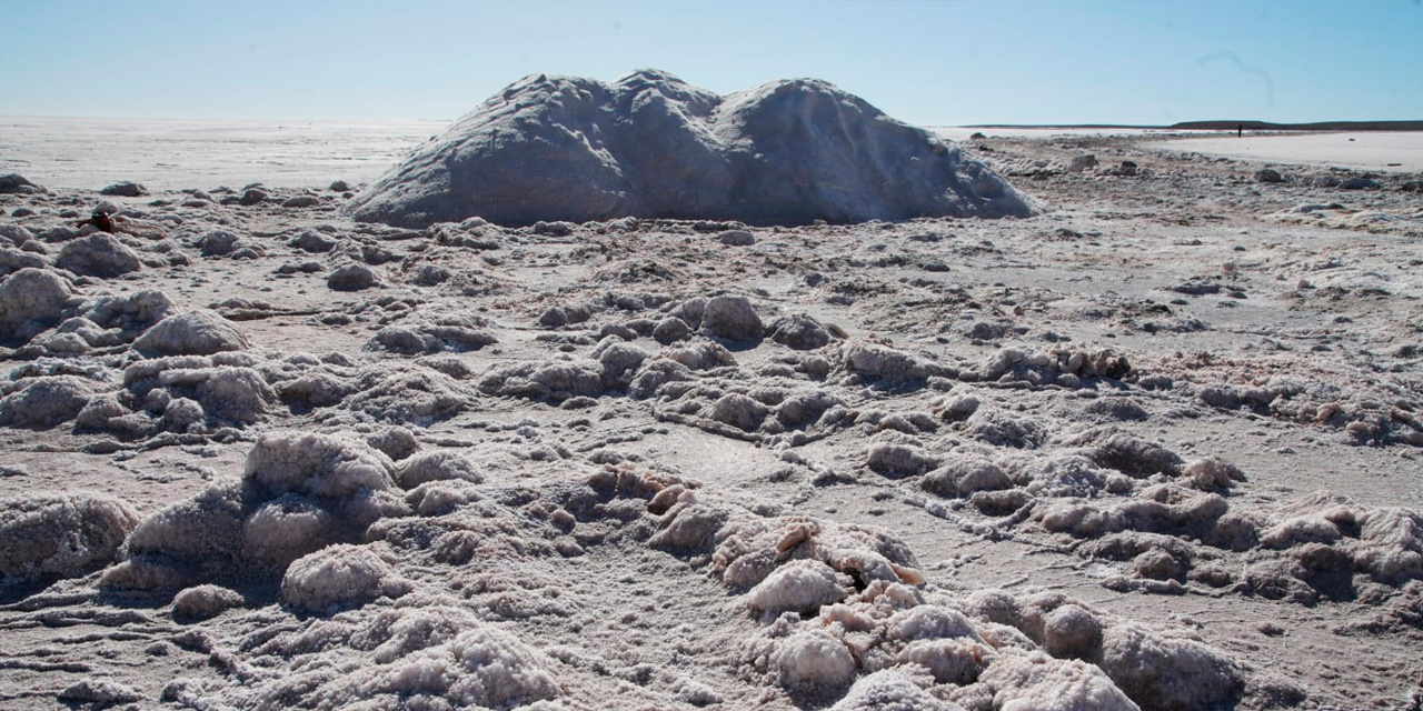 El salar de Coipasa, en Oruro, acoge importantes reservas de litio. Foto: Comunicación Presidencial.