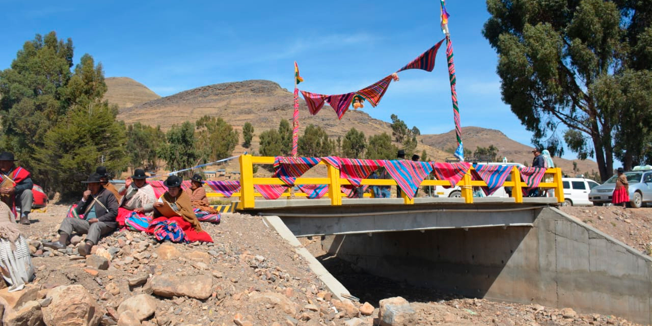 Los puentes demandaron una inversión total de Bs 1.567.530. Foto: MDRyT