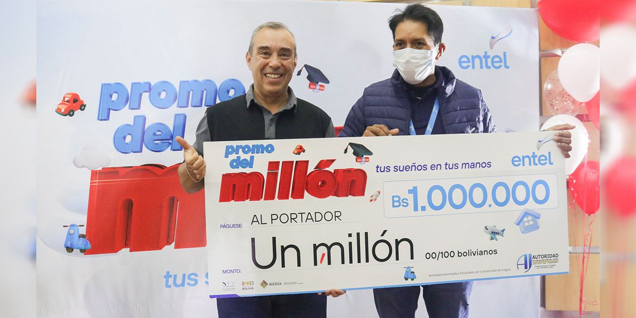 Agricultor paceño gana premio de Bs 1 millón de Entel 