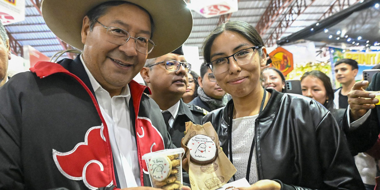 El Primer Mandatario, en la Fexpo Sucre 2023. Foto: Presidencia