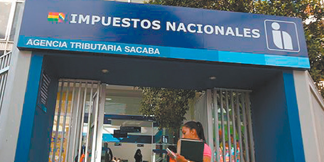 Oficinas de Impuestos Nacionales en la ciudad de La Paz. Foto: RRSS