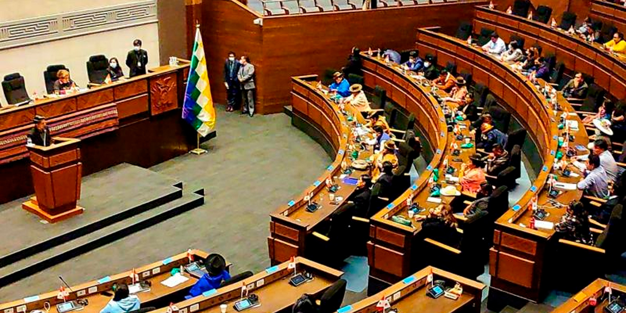 Debate en la Cámara de Senadores. Foto: Senado