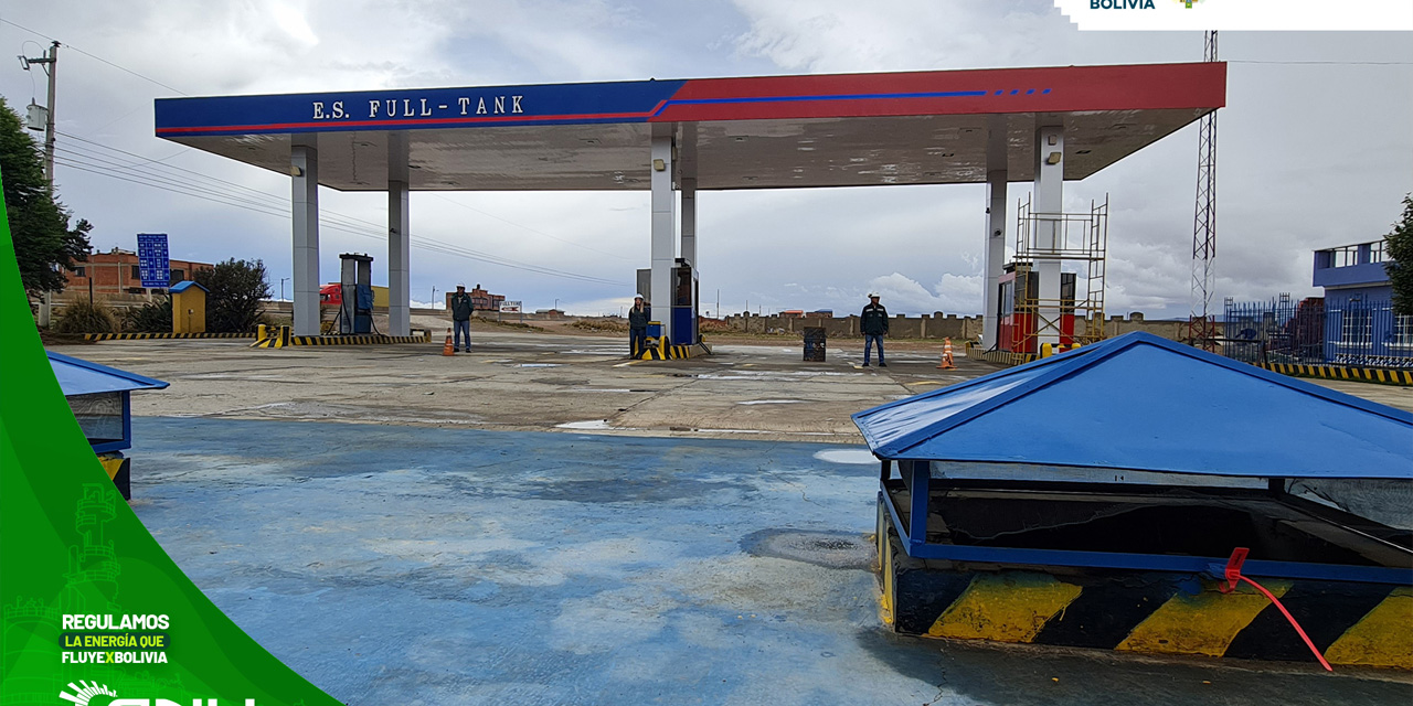 La estación de servicio intervenida por la ANH.